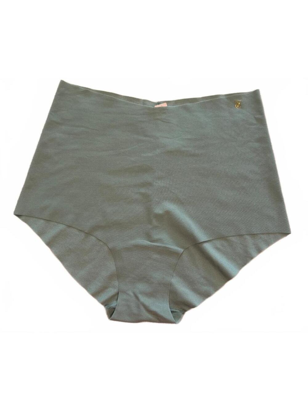 Victoria's Secret Sage Green High-Waist Brief Panty Gold Logo M NWT
